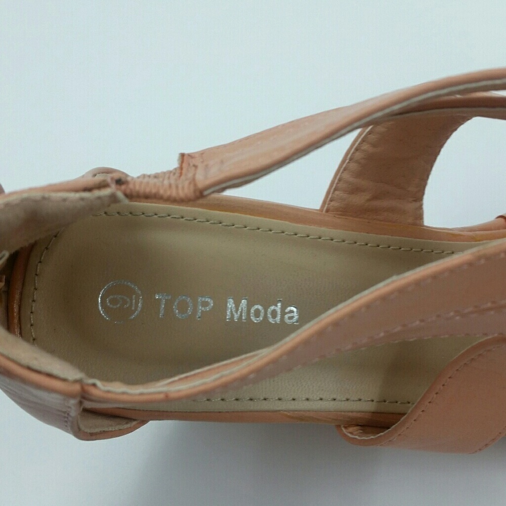 TOP MODA l Wedge Sandal Zip Back - Picture 6 of 6